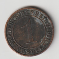 DEUTSCHES REICH 1927 F: 1 Reichspfennig, KM 37 - 1 Rentenpfennig & 1 Reichspfennig