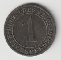 DEUTSCHES REICH 1930 F: 1 Reichspfennig, KM 37 - 1 Rentenpfennig & 1 Reichspfennig