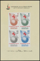 BL1**(58A/61A) - Centenaire De La Croix-Rouge / 100e Verjaardag Van Het Rode-Kruis - BURUNDI - Timbres