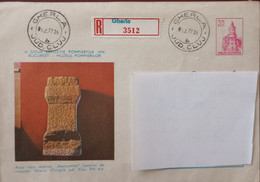 Gherla County Cluj  Fragment Envelope Registered  Romania 1977 - Lettres & Documents