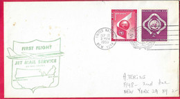 U.S.A - FIRST FLIGHT - JET MAIL SERVICE FROM NEW YORK TO SAN FRANCISCO * SEP.18.1959" - POSTA DA O.N.U. - Other & Unclassified