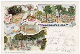 AK/CP Litho Berlin Tegel  Tegelort  Haideschlösschen      Gel./circ. 1900     Erhaltung/Cond. 1-/2  ,   Nr. 01508 - Tegel