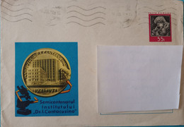 Medicine Envelope Romania 1971,the Doctor I. Cantacuzino Institute, Medical Telescope, The Semicentenary Of The Institut - Lettres & Documents