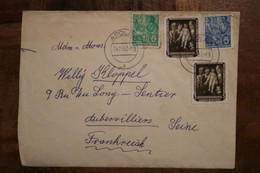 1957 Apolda Sowjet DDR Aubervilliers Cover Belege - Storia Postale