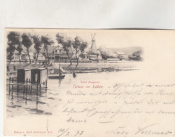 B7300) GRUSS Aus LABOE - Hotel SEEGARTEN - WINDMÜHLE - LITHO - 30.07.1898 !! - Laboe
