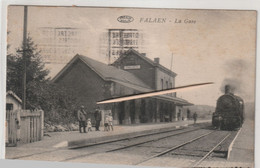 Falaen, La Gare, Train à Vapeur, Stoomtrein, 2 Scans - Onhaye