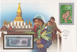 Banknotenbrief; LAOS , BANKFRISCH - Laos