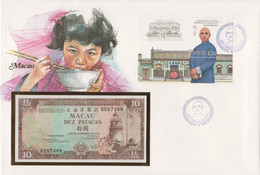 Banknotenbrief; MACAO , BANKFRISCH - Macau