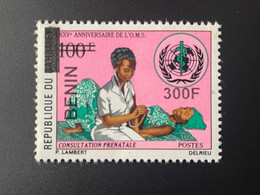 Benin 2008 - 2009 Mi. 1512 Surchargé Overprint XXVe Anniversaire De L'OMS WHO Health Consultation Prénatale - Benin – Dahomey (1960-...)
