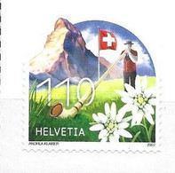 SWITZERLAND, 2022, MNH, TYPICALLY SWISS, MOUNTAINS, FLOWERS,  ALPHORN, MUSIC, 1v - Other