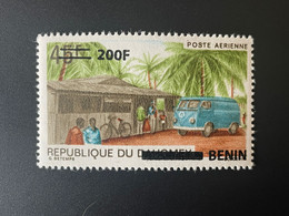 Benin 2008 - 2009 Mi. 1524 Surchargé Overprint VW Volkswagen Van Auto Vélo Fahrrad Bicycle Voiture Transport - Benin – Dahomey (1960-...)