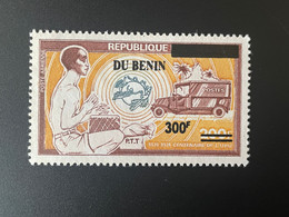 Benin 2007 Mi. 1445 Surchargé Overprint Centenaire De L'UPU World Postal Union PTT 100 Years - Benin - Dahomey (1960-...)