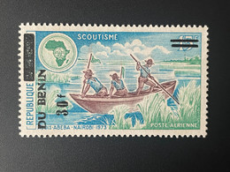 Benin 1993 Mi. 543 Surchargé Overprint Addis-Abeba Nairobi 1973 Scoutisme Scouts Pfadfinder Jamboree Boat Boat Bateau - Benin - Dahomey (1960-...)