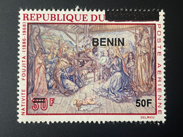 Benin 2009 Mi. 1591 Surchargé Overprint Nativité Foujita Tableau Art Kunst Religion - Benin – Dahomey (1960-...)