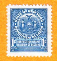 USA - State Of New York Department Of Labor - 1 Cent NEUF - Unused Stamps