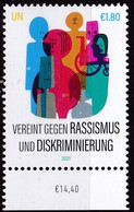 UNO-Wien, 2021, 1101, MNH **, Gemeinsam Gegen Rassismus Und Diskriminierung. - Nuevos