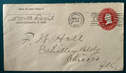 USA 1914 Albuquerque Cover Etats-Unis Lettre Letter Enveloppe - 1901-20
