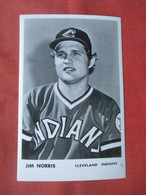 RPPC.   Jim Norris ------- Cleveland Indians.   Sports > Baseball.    Ref 5776 - Honkbal