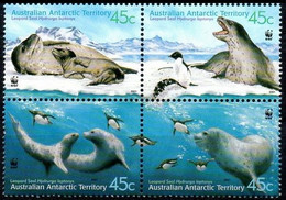 Australian Antarctic Territory Antarctique Australien 145/48 Léopard Des Mers, Wwf, Pingouin - Fauna Antártica
