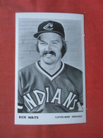 RPPC.  Rick Waits. ----- Cleveland Indians.   Sports > Baseball.    Ref 5776 - Baseball