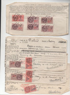 Condom (32 Gers)lot De 5 Reçus (avec Timbres Fiscaux) étude De Me PIALORIN (?) 1938-41 (PPP39324) - Brieven En Documenten