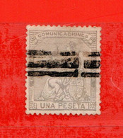 (Us6)  SPAGNA °- 1873 - Allégorie. 1 P. Yv. 137.  Oblitérer - Used Stamps