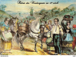 Retour Des Vendangeurs Au 18e Siècle.  Publicité Le Pressoir De Clovis   Grands Vins De France. - Vignes