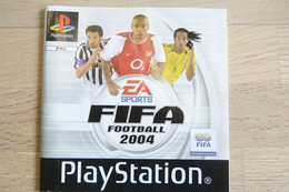 SONY PLAYSTATION ONE PS1 : MANUAL : FIFA 2004 - PAL - Literatuur En Instructies