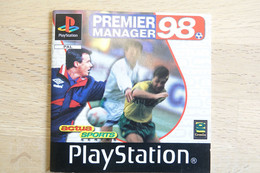 SONY PLAYSTATION ONE PS1 : MANUAL : PREMIER MANAGER 98 - PAL - Literatuur En Instructies