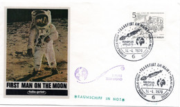 54879 - Berlin - 1970 - 5Pfg Zille EF A SoUmschl FRANKFURT - MONDFLUG APOLLO 13 ... - North  America