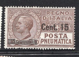 1924 - Regno -  Italia - Italy -  Sass. N. P.N 4 - LH -  (W04..) - Pneumatische Post