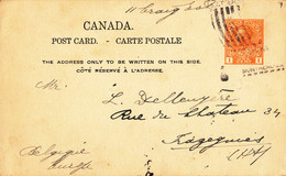 Canada -Entier Postal Georges V 1ct Orange ° De Montréal à Trazegnies Belgique 23/03/1923 - 1903-1954 Reyes