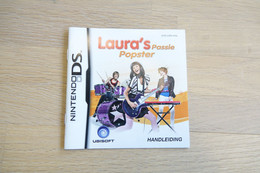 NINTENDO DS  : MANUAL : Laura's Passie Popster - Game - Literatuur En Instructies
