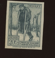 1923. Invalides De Guerre. 220. ND. Ongetand. Tirage 200  Ex **.   +++ RARE +++. Heel Klein Plakkertje - 1911-1930