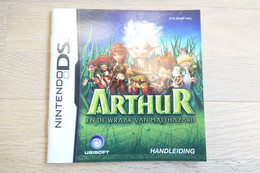 NINTENDO DS  : MANUAL : Arthur En De Wraak Van Maltahazard - Game - Literatura E Instrucciones