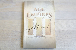 PERSONAL COMPUTER PC GAME : MANUAL : AGE OF EMPIRES III 3 COLLECTOR 'S EDITION - Literatur Und Anleitungen