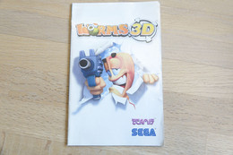 SONY PLAYSTATION TWO 2 PS2 : MANUAL : WORMS 3D - Literatuur En Instructies