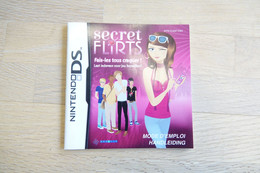 NINTENDO DS  : MANUAL : Secret Flirts - Game - Literatura E Instrucciones