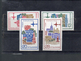 EDY1003 - BULGARIA 1967, Posta Aerea Serie 118/121 Con Gomma Integra (big2) **.  Vedi Scan - Poste Aérienne