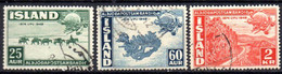 Islande: Yvert N° 220/223, 3 Valeurs, Sauf Le 221 - Usados