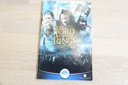 SONY PLAYSTATION TWO 2 PS2 : MANUAL : THE LORD OF THE RINGS THE TWO TOWERS - Littérature & Notices
