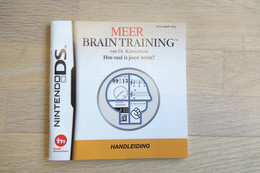 NINTENDO DS  : MANUAL : Meer Brain Training - Game - Literatur Und Anleitungen