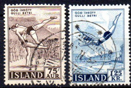 Islande: Yvert N° 256/257 - Oblitérés