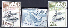 Islande: Yvert N° 295/297 - Oblitérés