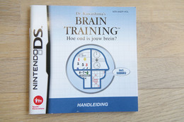 NINTENDO DS  : MANUAL : Brain Training - Game - Literatuur En Instructies