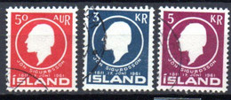 Islande: Yvert N° 306/308 - Used Stamps