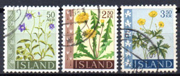 Islande: Yvert N° 302A/305; 3 Valeurs - Oblitérés