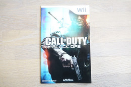 NINTENDO WII  : MANUAL : Call Of Duty Black Ops - Game - Manual - Literatuur En Instructies