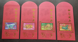 Hong Kong Post Year Of The Ox Stamp 2021 Angpao Chinese Lunar (money Packet) - Año Nuevo