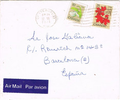 46860. Carta Aerea CHATEAUGUAY (Quebec) Canada 1981 A España - Covers & Documents